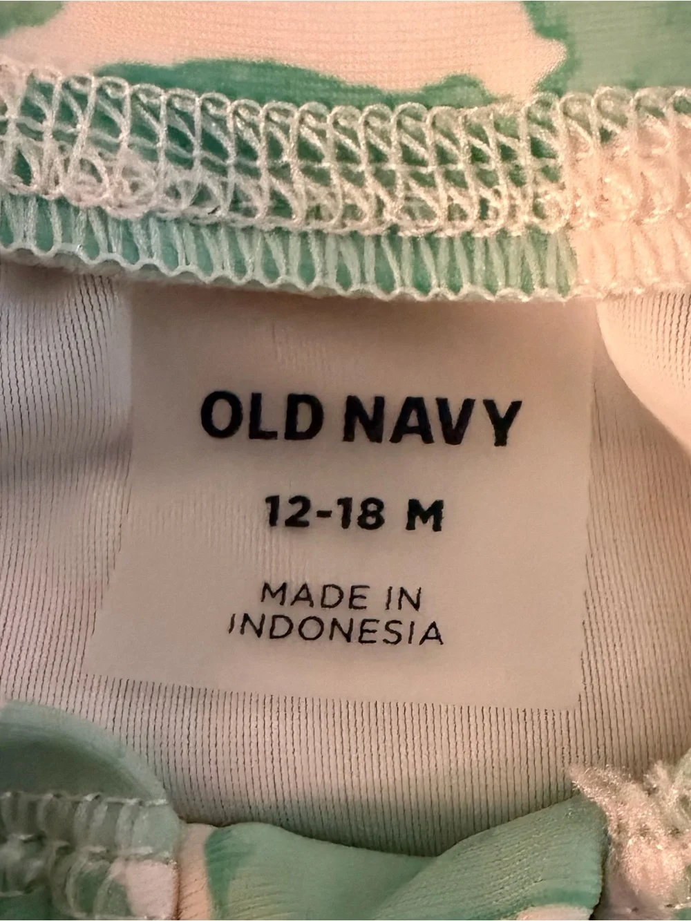 Old Navy rash guard swim suit 12-18montbs